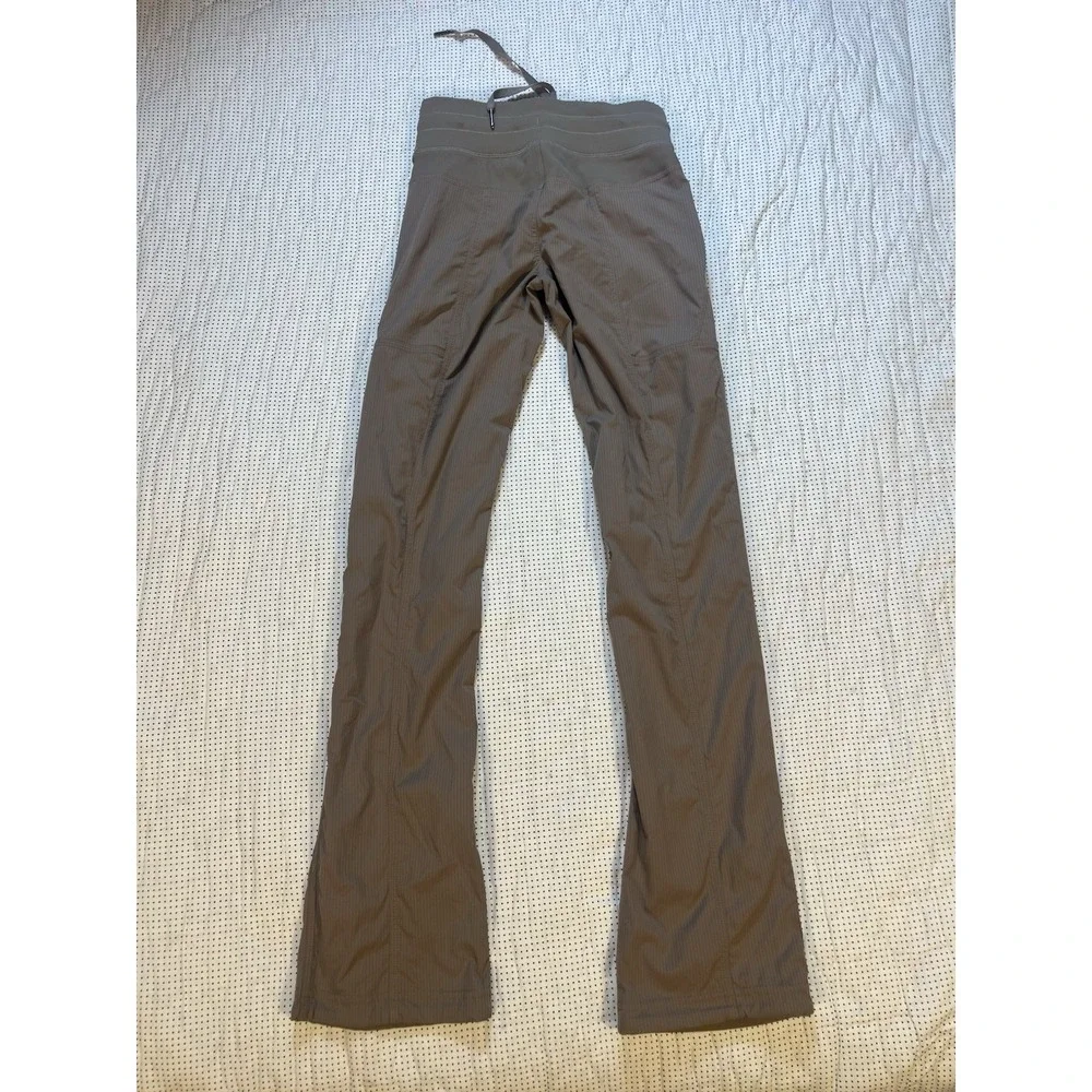 Lululemon Dance Studio Pant Women Size 0 brown Straight Leg Mid rise Drawstring